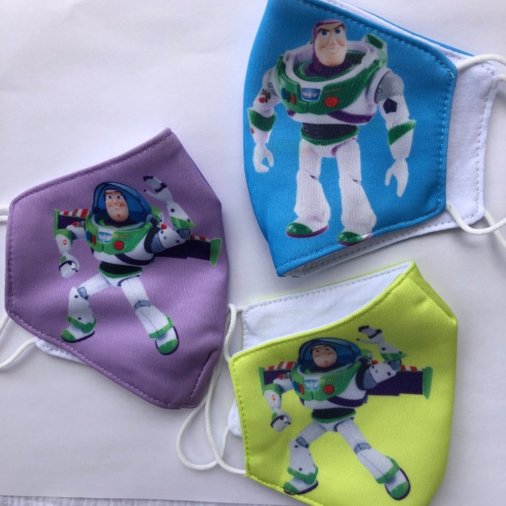 1 pc kids face mask Buzz Lightyear - Picture 2 of 3